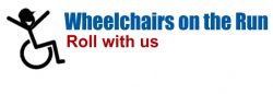 Wheelchairs on the Run Logo (Roll With Us)