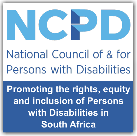 Logo for the National Council of Persons with Disabilities, an organisation which provides specialised services for persons with disabilities in South Africa