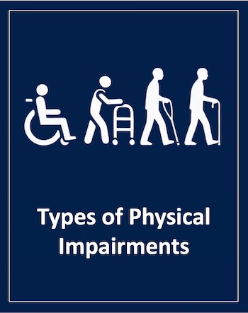 Icon for Types of Physical Impairments. Click to learn more.
