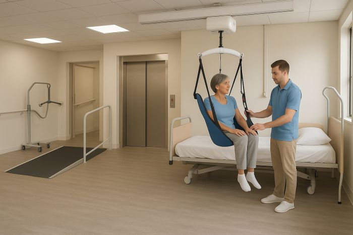 Example of various hoists, lifts and ramps