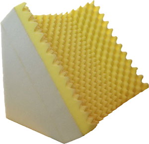 Eggbox wedge bedroom assistive device