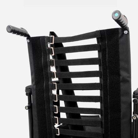 Tension adjustable wheelchair backrest