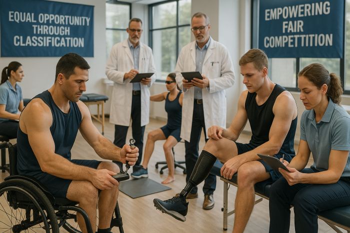 Athletes undergoing evaluation - Classification Process