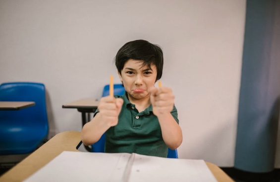 Young boy with anger issues