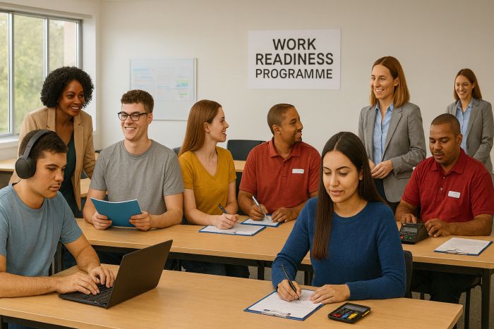 People with Neurological Impairments participating in a Work Readiness Programme