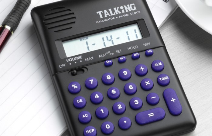Handheld Voice calculator for the Blind