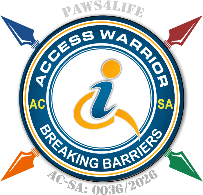 Paws4Life Access Warrior Badge 2026